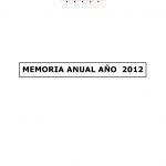 Memoria anual año 2012